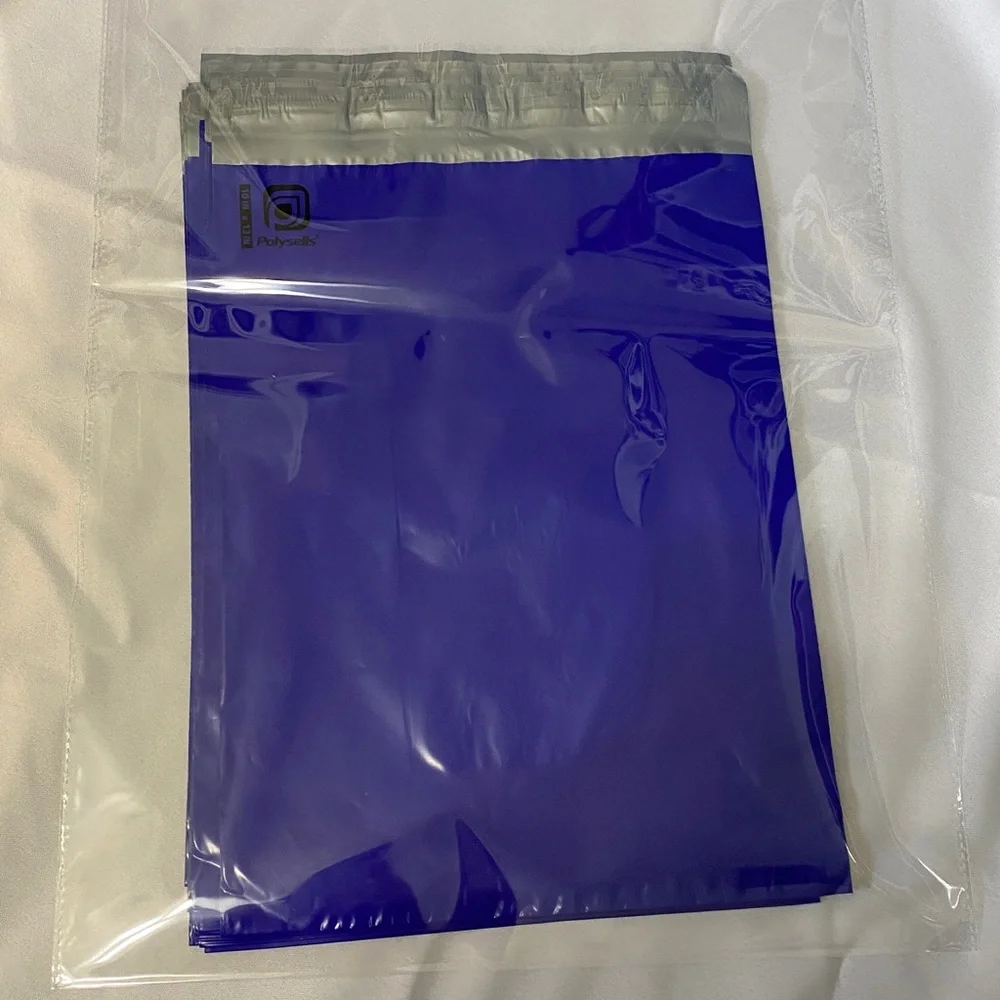 25 purple poly mailers 10” x 13”